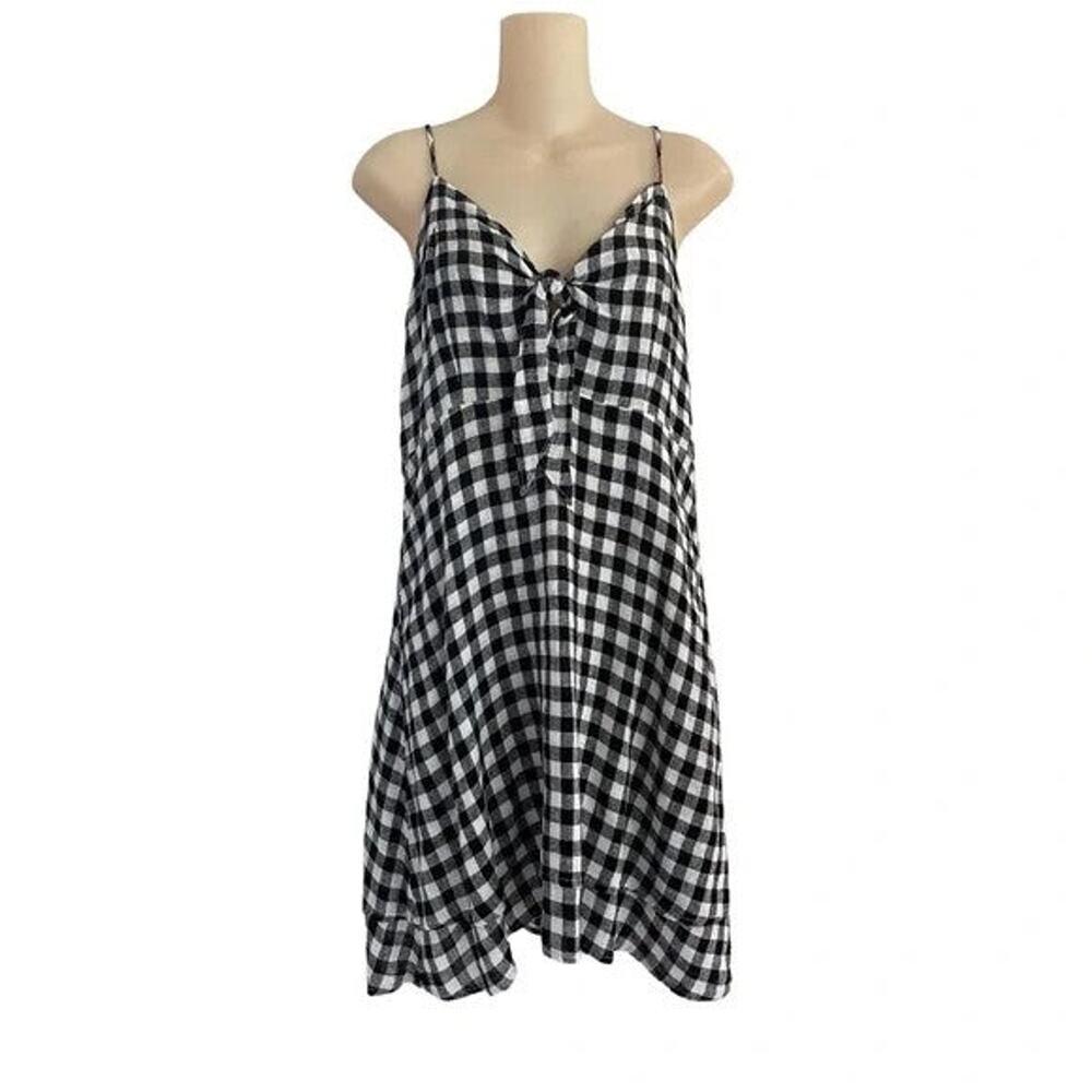 Rails August Tie Front Linen Blend Mini Dress - S… - image 5